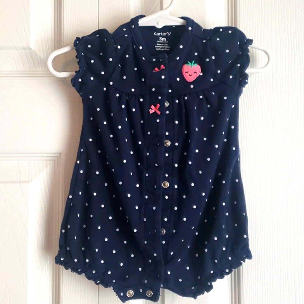 Baby Girl - Strawberry romper